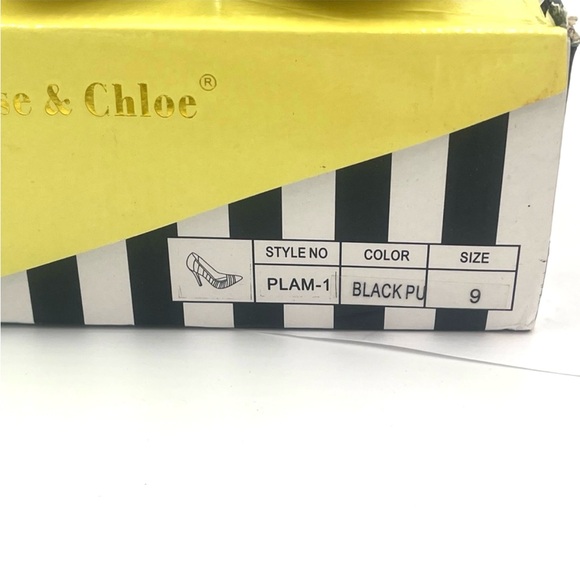 NIB Chase & Chloe Plam Striped Pumps Size 9 - Picture 9 of 11